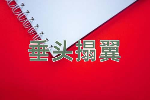成语垂头搨翼