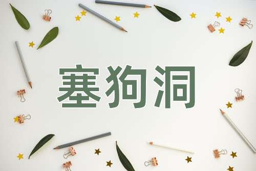 成语塞狗洞
