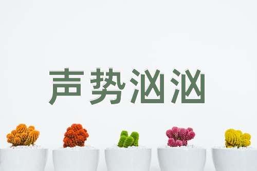 成语声势汹汹