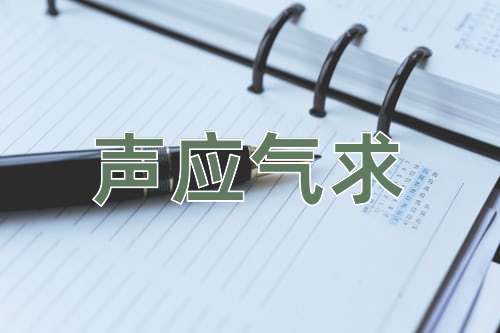 成语声应气求