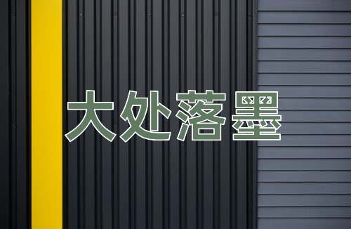 成语大处落墨