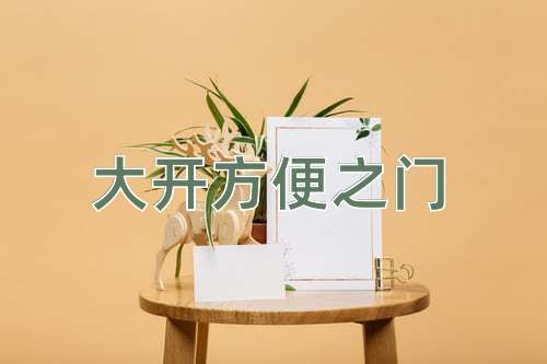 成语大开方便之门