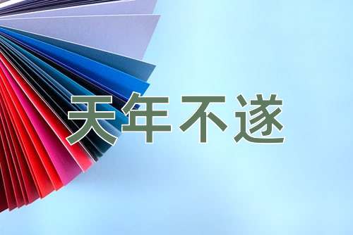 成语天年不遂