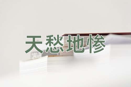 成语天愁地惨