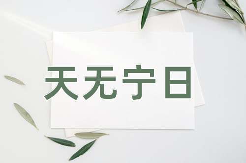 成语天无宁日