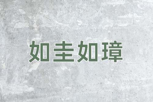 成语如圭如璋