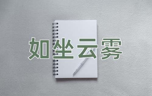 成语如坐云雾