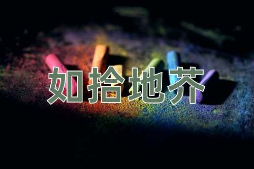 成语如拾地芥