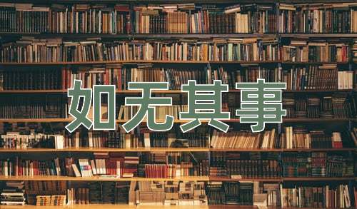 成语如无其事