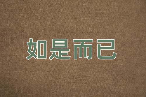 成语如是而已