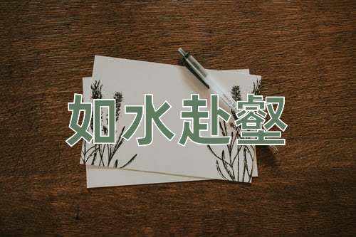 成语如水赴壑