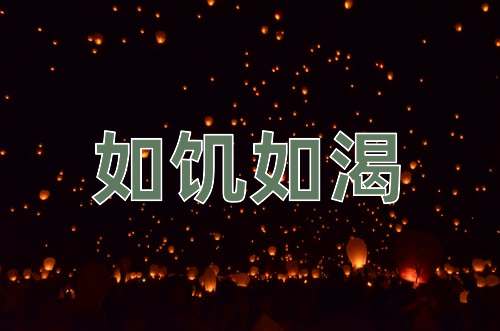 成语如饥如渴