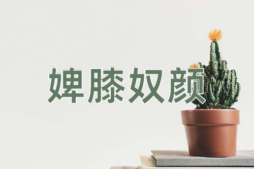 成语婢膝奴颜