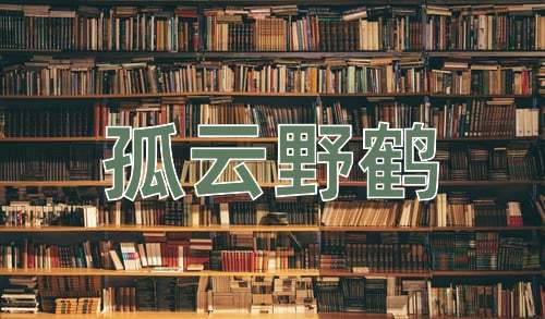 成语孤云野鹤