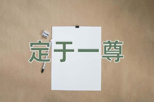 成语定于一尊