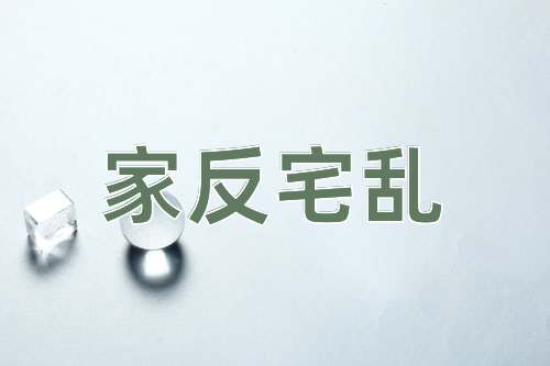 成语家反宅乱
