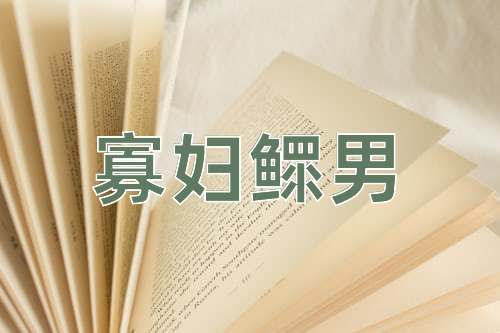 成语寡妇鳏男