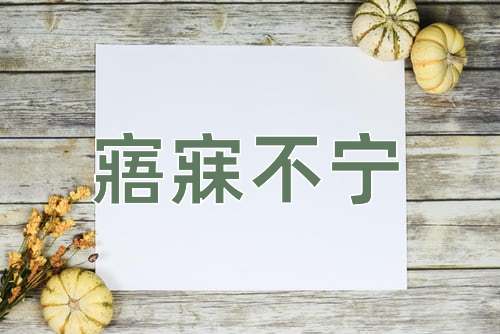 成语寤寐不宁