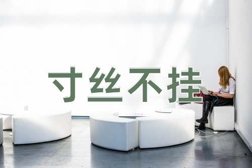 成语寸丝不挂