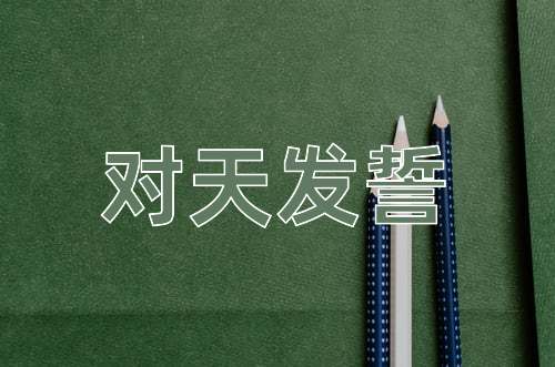 成语对天发誓