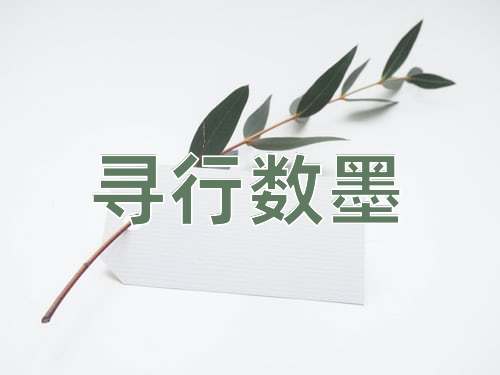 成语寻行数墨