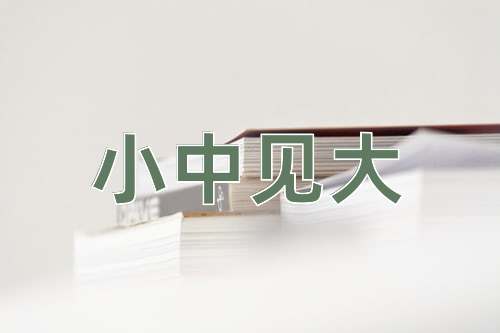 成语小中见大