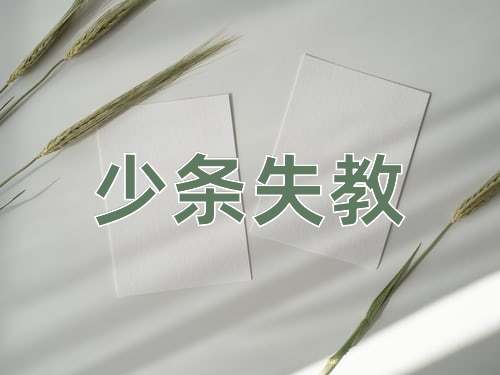 成语少条失教