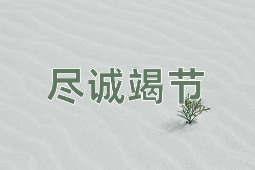 成语尽诚竭节