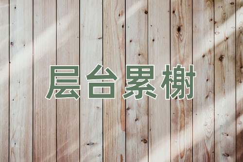 成语层台累榭