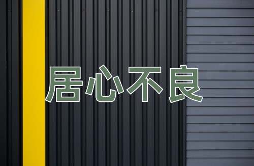 成语居心不良