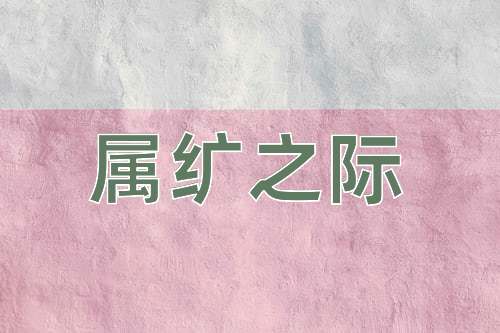 成语属纩之际
