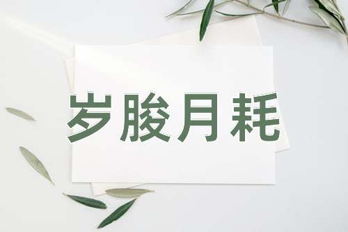 成语岁朘月耗