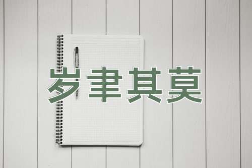 成语岁聿其莫