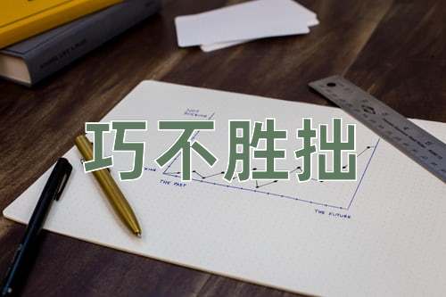 成语巧不胜拙