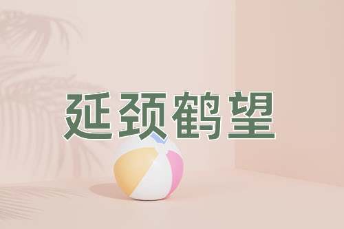 成语延颈鹤望