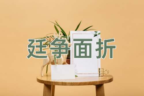成语廷争面折