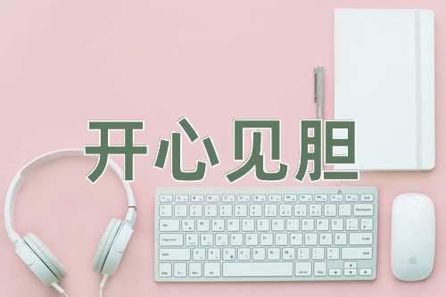 成语开心见胆