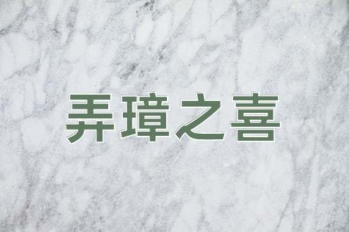 成语弄璋之喜