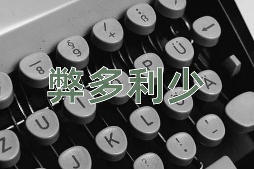 成语弊多利少