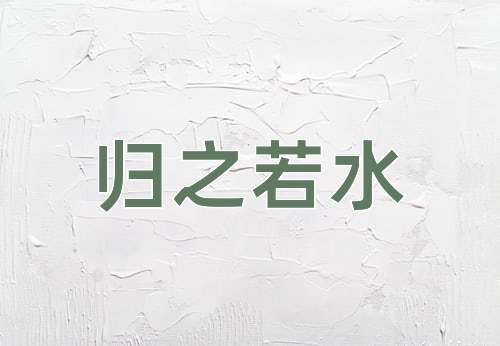 成语归之若水
