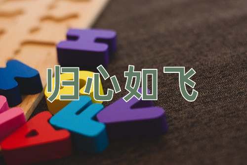 成语归心如飞