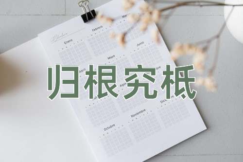 成语归根究柢