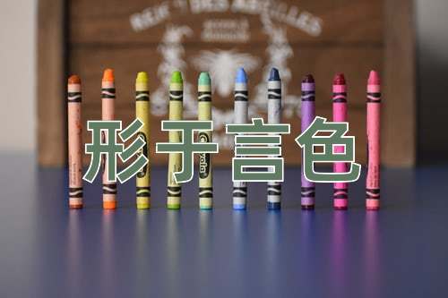 成语形于言色