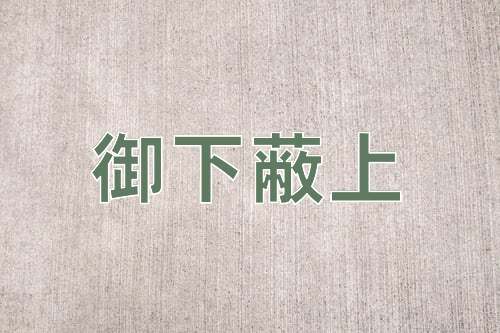 成语御下蔽上