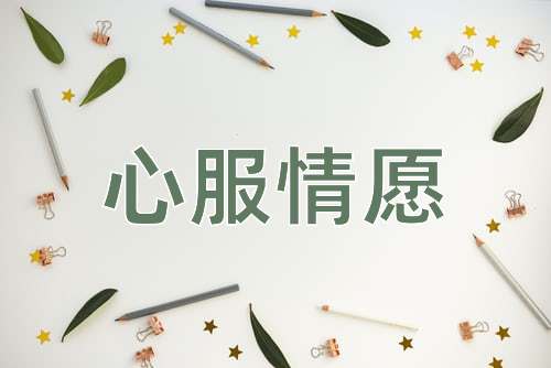 成语心服情愿