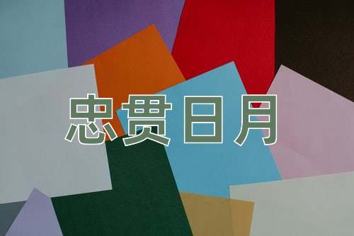 成语忠贯日月