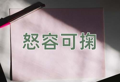 成语怒容可掬