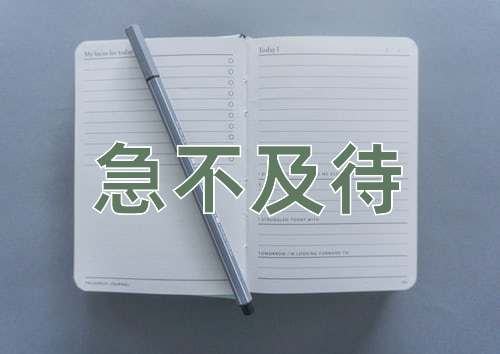 成语急不及待
