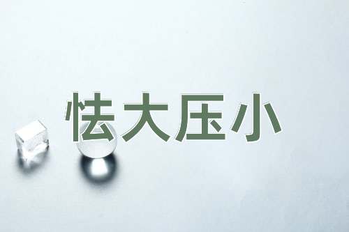 成语怯大压小
