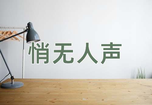 成语悄无人声